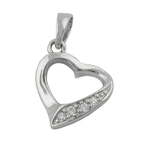 Pendant Heart With Zirconia Silver 925 De No