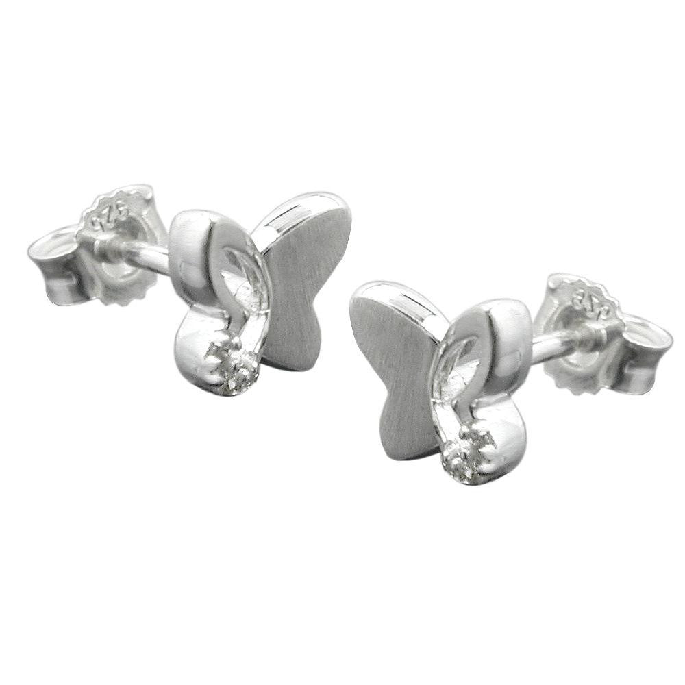 Earrings Studs Butterfly Silver 925