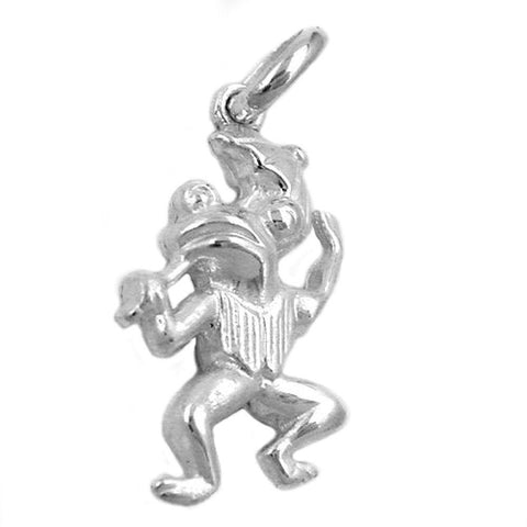 Pendant Frog With Umbrella Silver 925