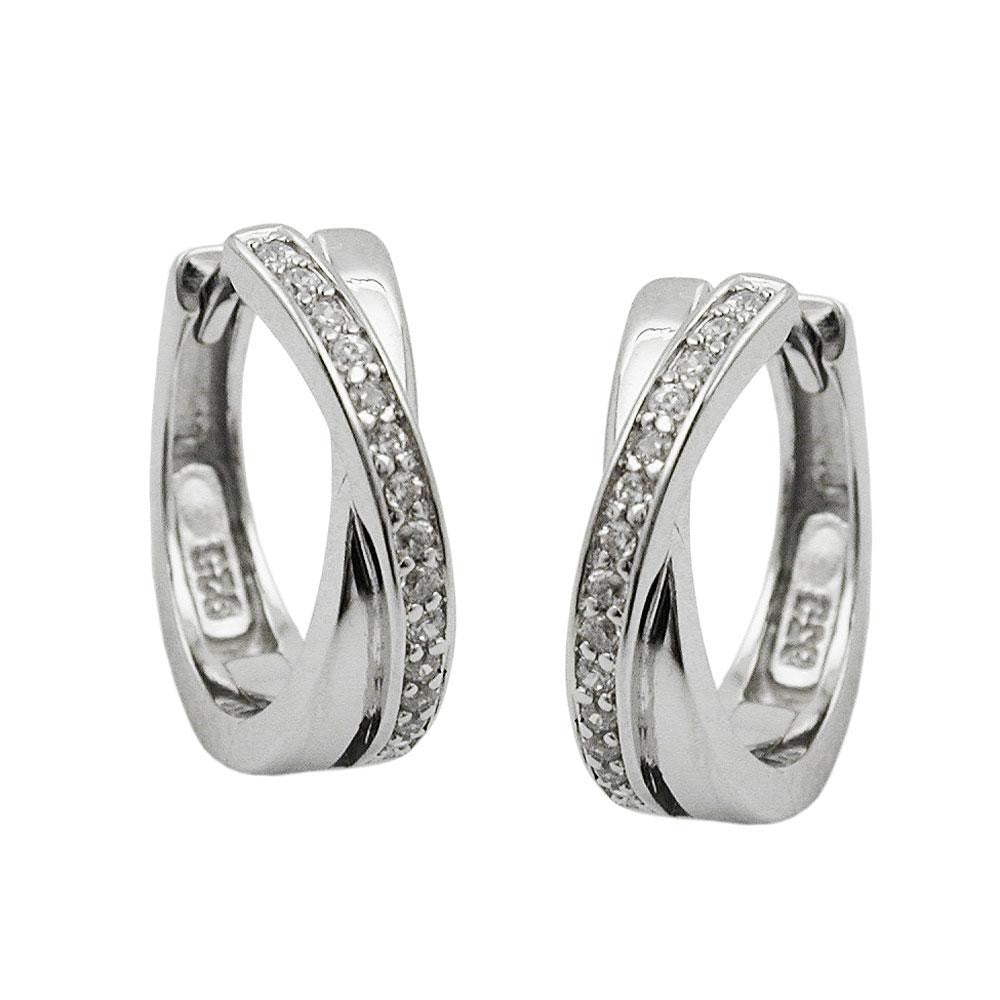 Hoop Earrings 15mmx4mm Silver 925