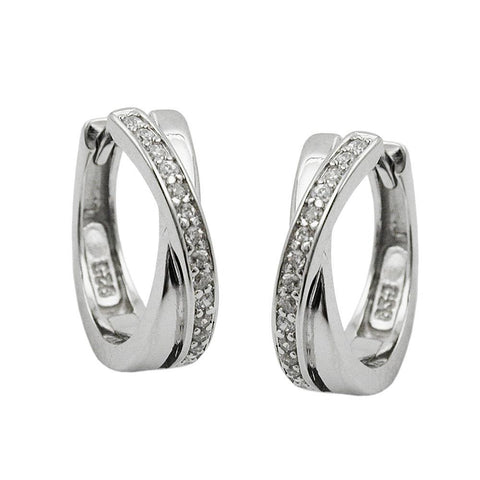 Hoop Earrings 15mmx4mm Silver 925