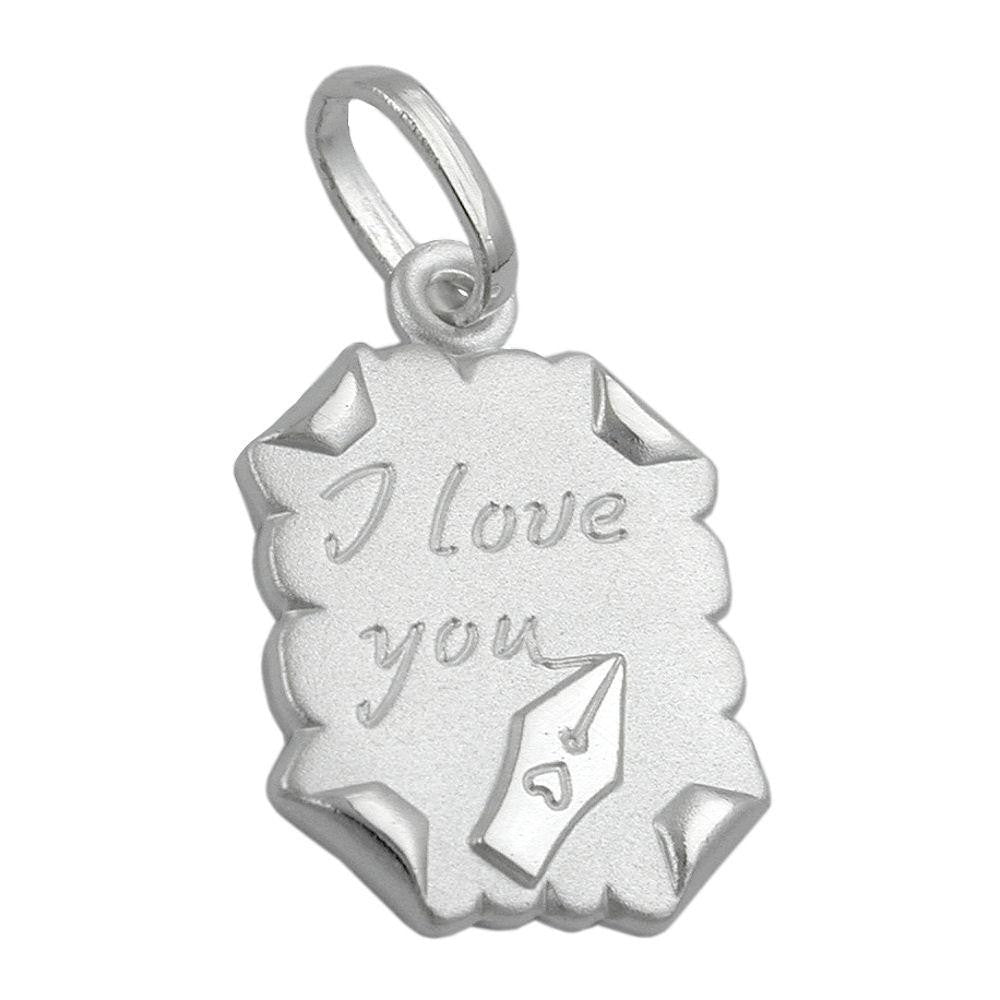 Pendant Letter -i Love You- Silver 925