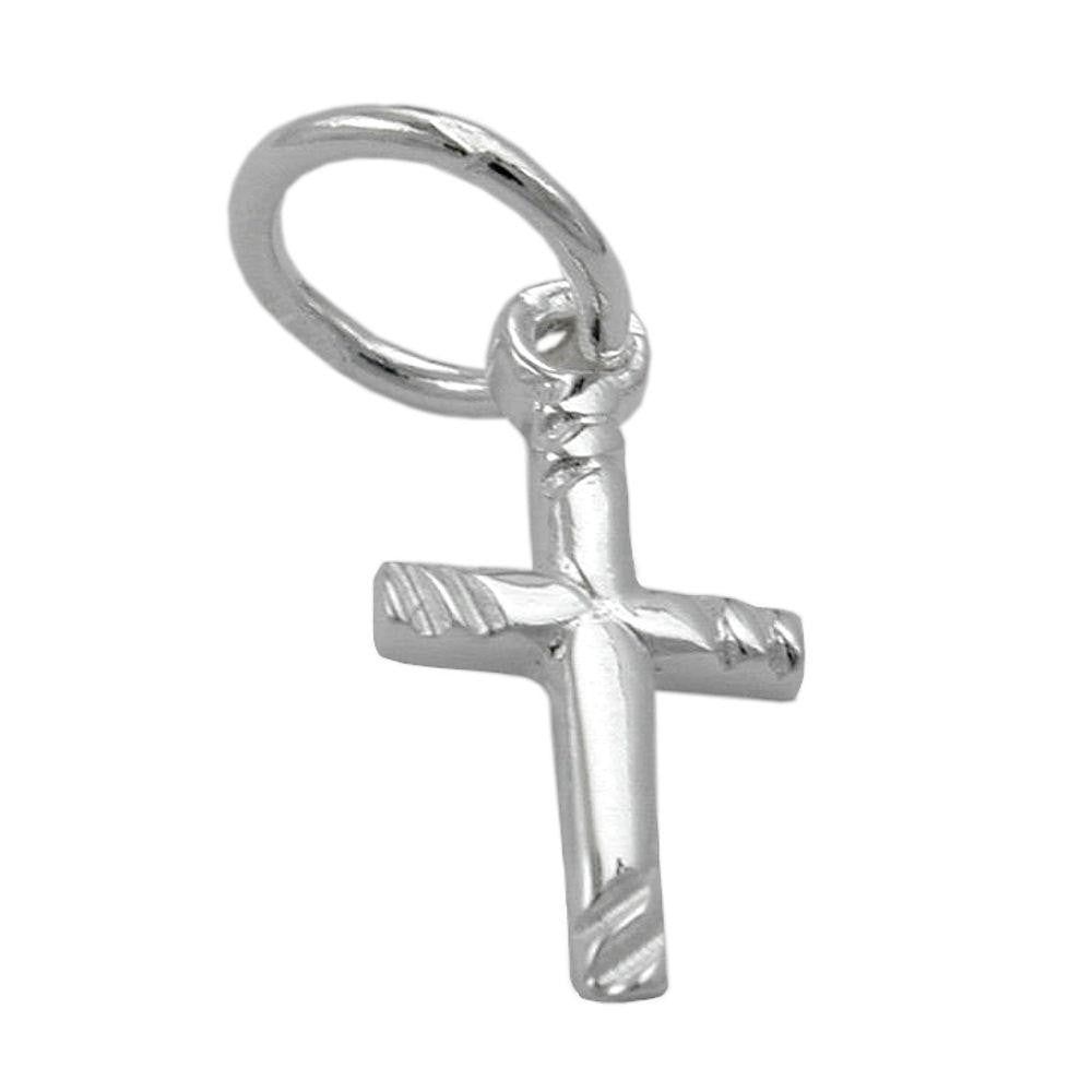 Pendant Small Cross Shiny Silver 925