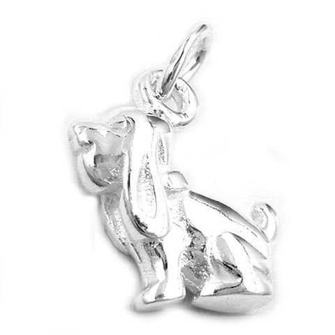 Pendant,dog With Long Ears Silver 925