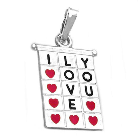 Pendant I Love You Silver 925