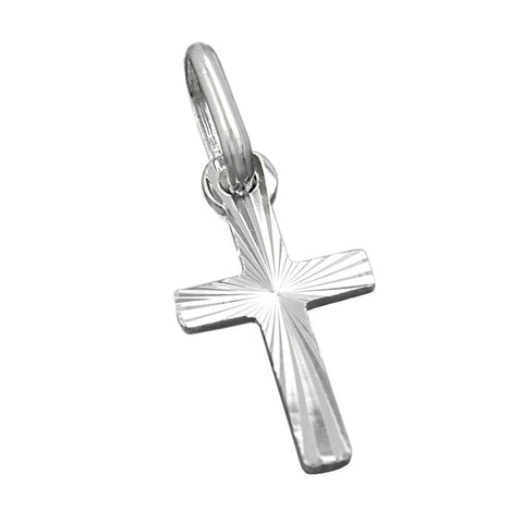Pendant Cross Diamond Cut Silver 925