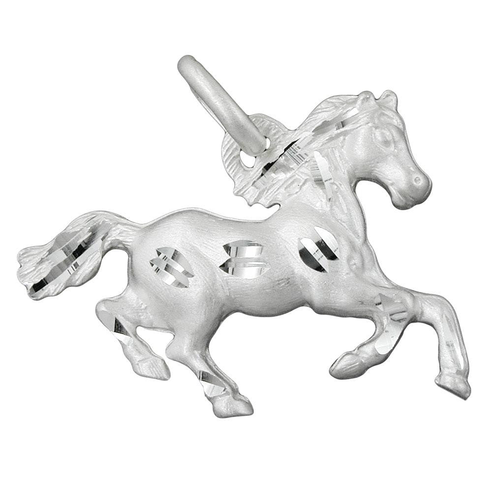Pendant Horse Shiny-matt Silver 925