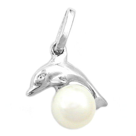 Pendant Delfin With Pearl Silver 925