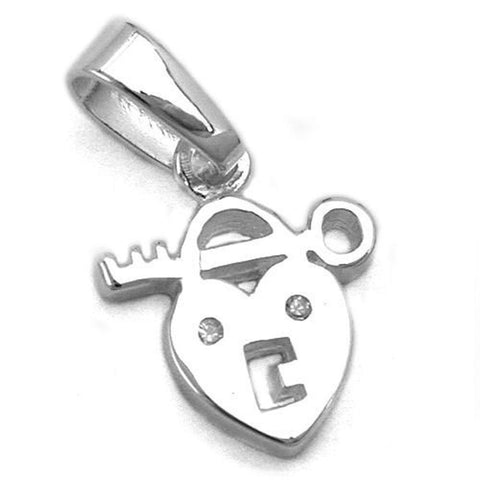 Pendant Heart With Key Silver 925
