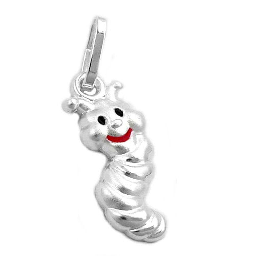 Pendant 14mm Small Worm Silver 925