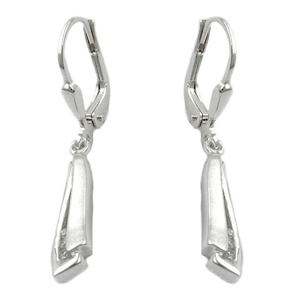 Leverback Earrings Zirconia Silver 925