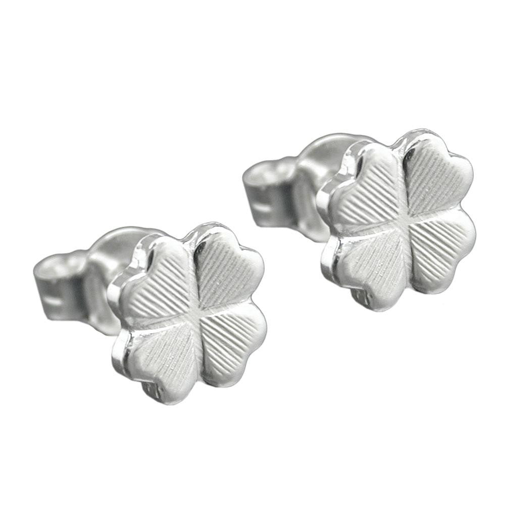 Earrings Four Leaf Clover Silver 925