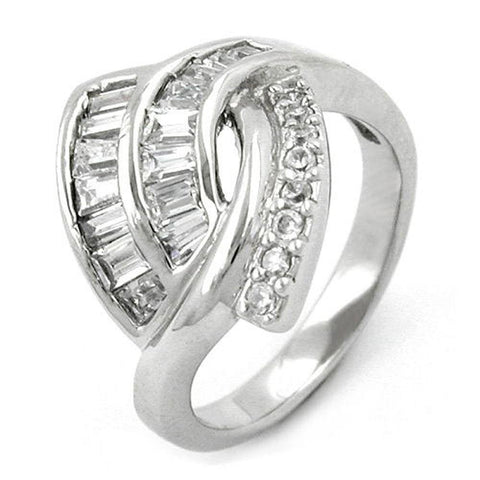 Ring, Many Zirconia Crystals, Silver 925