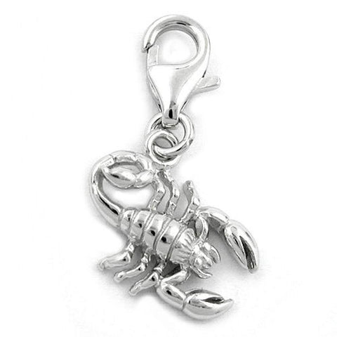 Charm Pendant Scorpion Silver 925