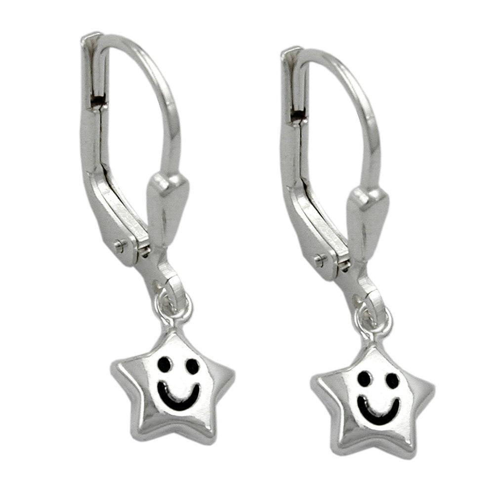 Earrings Leverback Star Silver 925