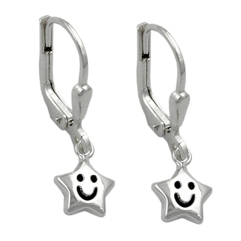 Earrings Leverback Star Silver 925