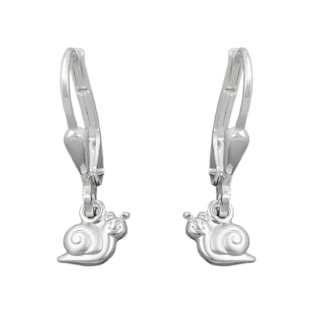 Earrings Leverback Snail Silver 925