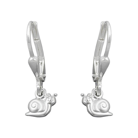 Earrings Leverback Snail Silver 925