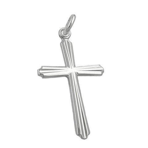 Pendant Cross Shiny Silver 925