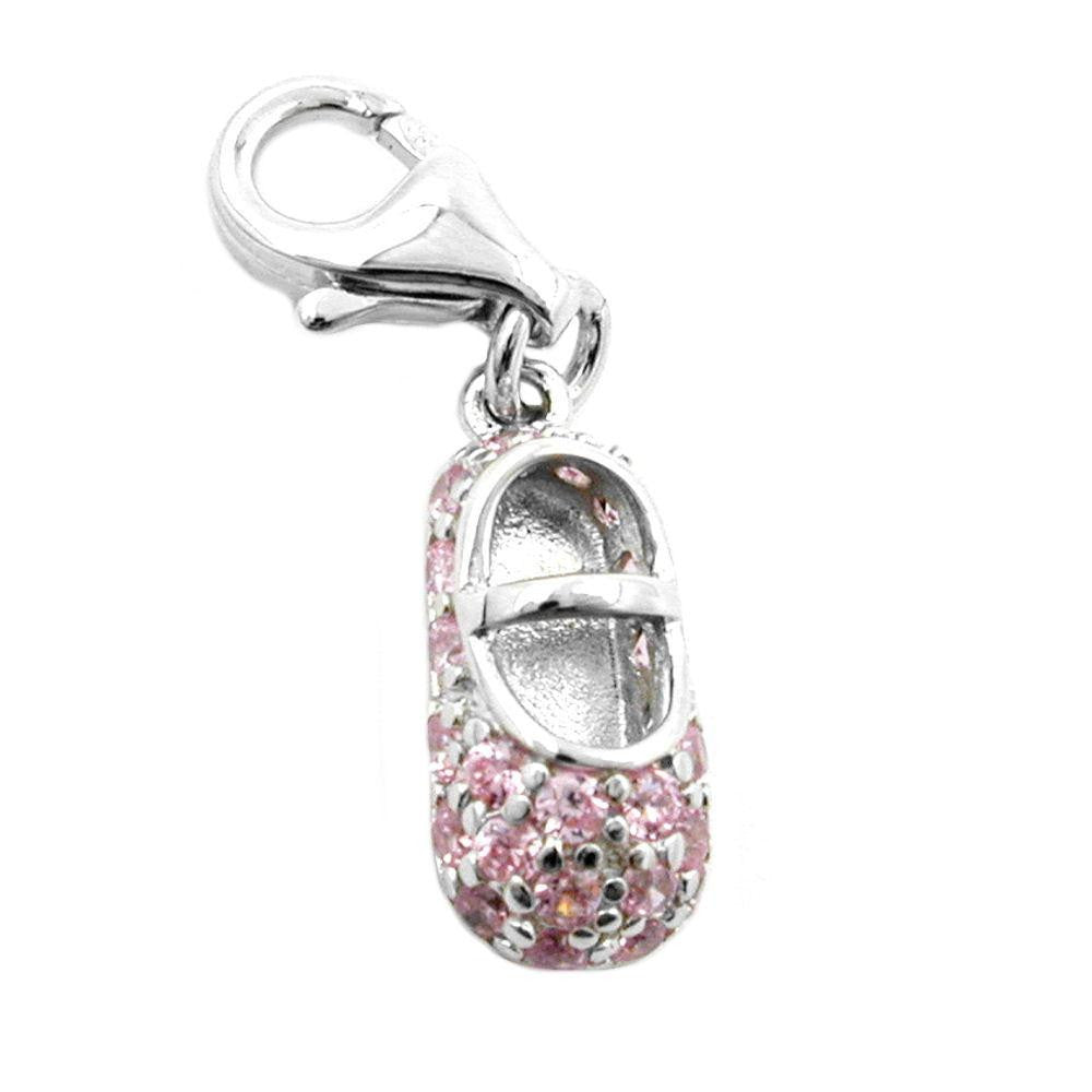 Pendant Charm Baby Shoe Silver 925