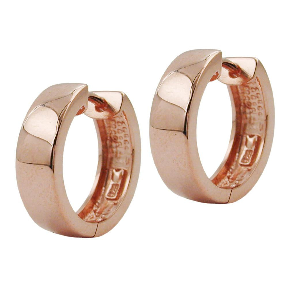 Hoops Gold-plated Red Silver 925