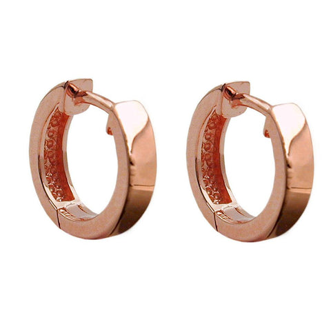 Hoop Earrings Redgold Plated Silver 925