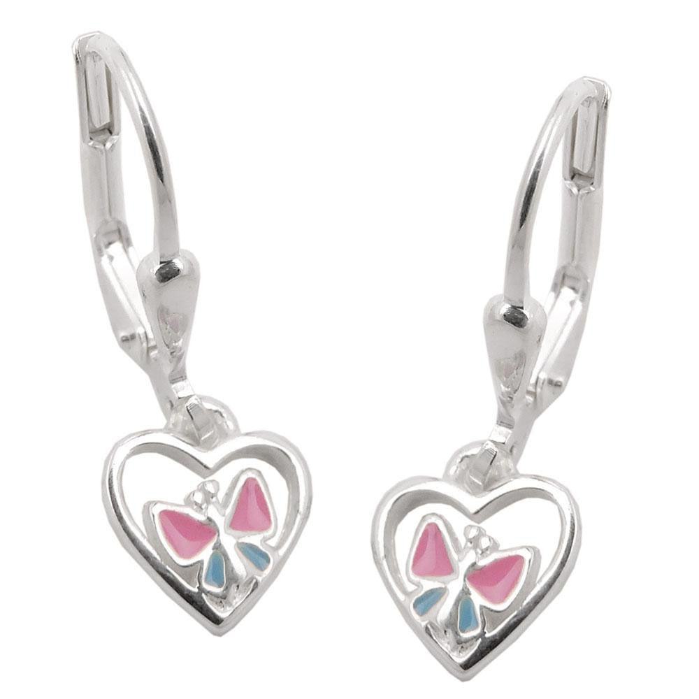 Earrings Leverback Butterfly Silver 925