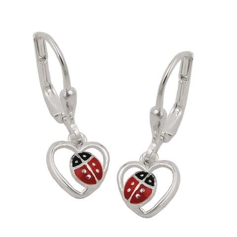 Earrings Leverback Ladybird Silver 925