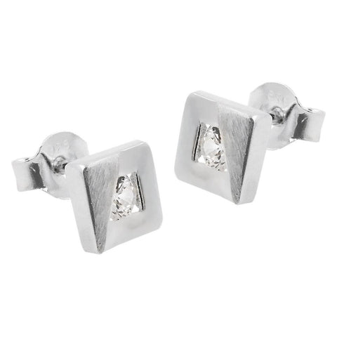 Earrings Studs Zirconias Silver 925