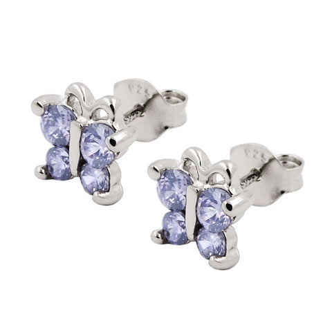 Earring Studs Butterfly Silver 925