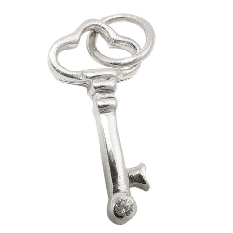 Pendant Key With Zirconia Silver 925
