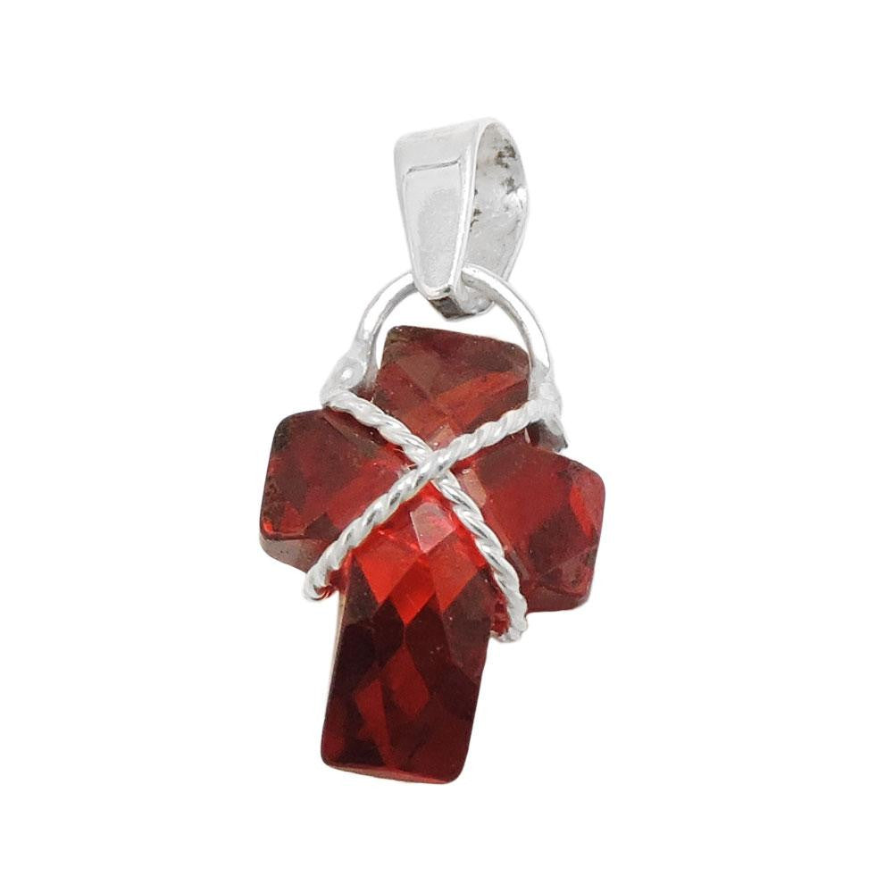 Pendant Cross Zirconia Silver 925