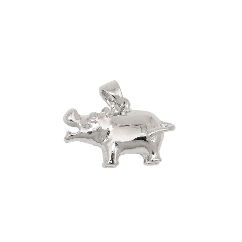 Pendant Hippopotamus Silver 925