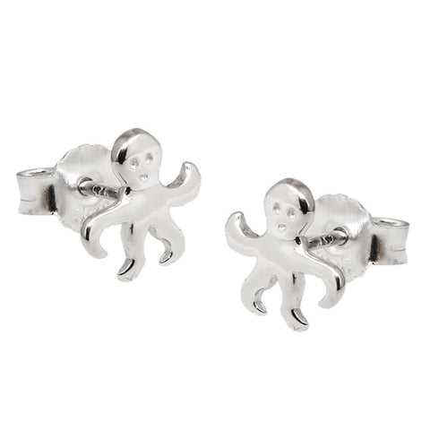 Earring Studs Octopus Silver 925