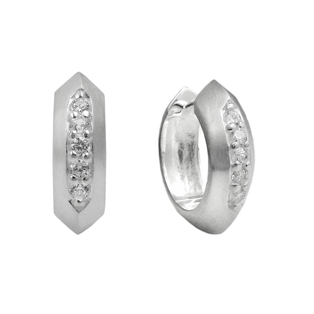 Hoop Earrings 15x5mm Silver 925