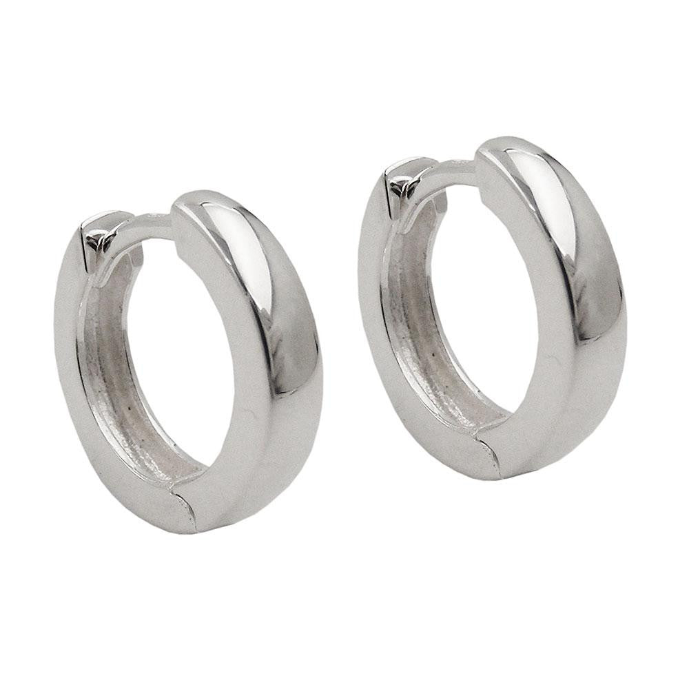Hoop Earrings 11x2,5mm Silver 925