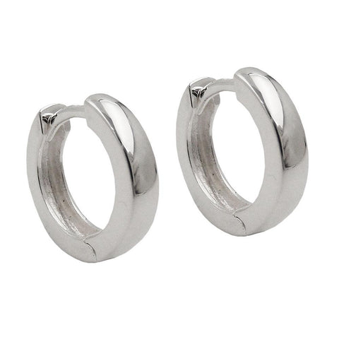Hoop Earrings 11x2,5mm Silver 925