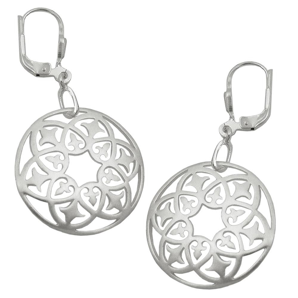 Leverback Earrings Zirconia Silver 925