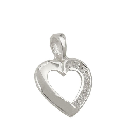 Pendant Heart With Zirconia Silver 925