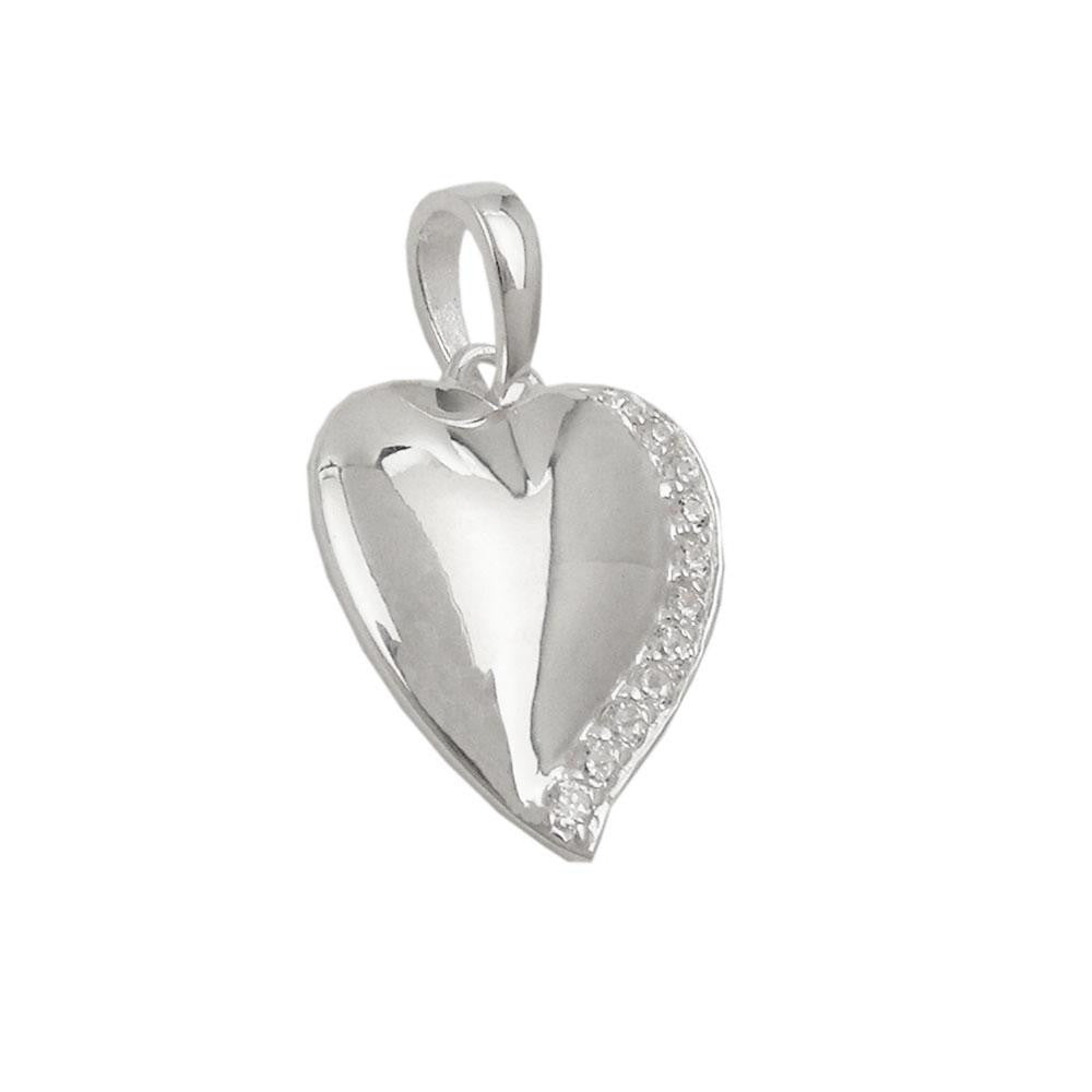 Pendant Heart With Zirconia Silver 925