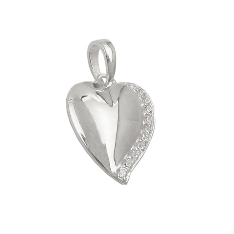 Pendant Heart With Zirconia Silver 925