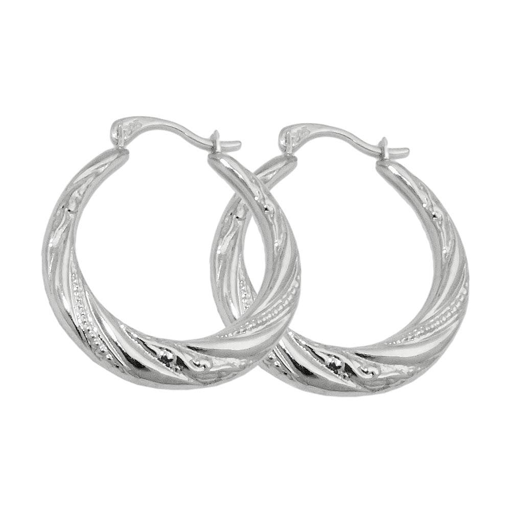 Hoop Earrings Silver 925