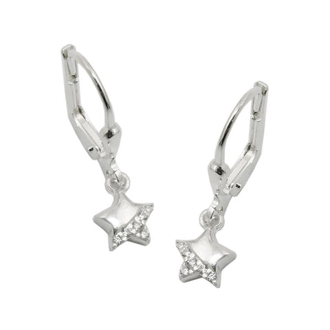 Leverback Earrings Zirconia Silver 925