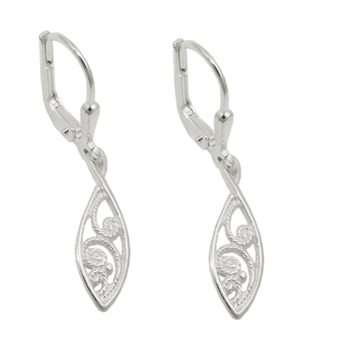 Leverback Earrings Silver 925