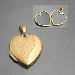 Pendant Locket Gold Plated Silver 925