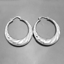 Hoop Earrings Silver 925