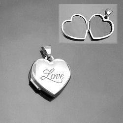 Pendant Locket - Love - Silver 925