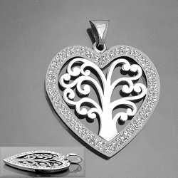 Pendant Heart With Three Silver 925