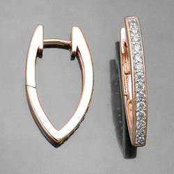 Hoop Earrings Zirconia Silver 925