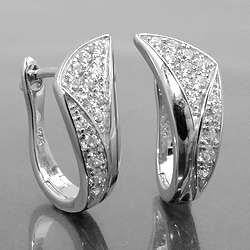 Hoop Earrings Zirconias Silver 925